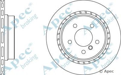 APEC BRAKING dsk376 -  Тормозной диск